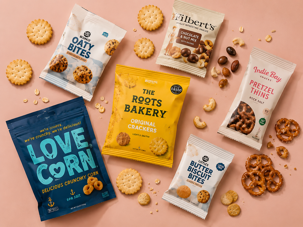 A spread of gluten-free snacks